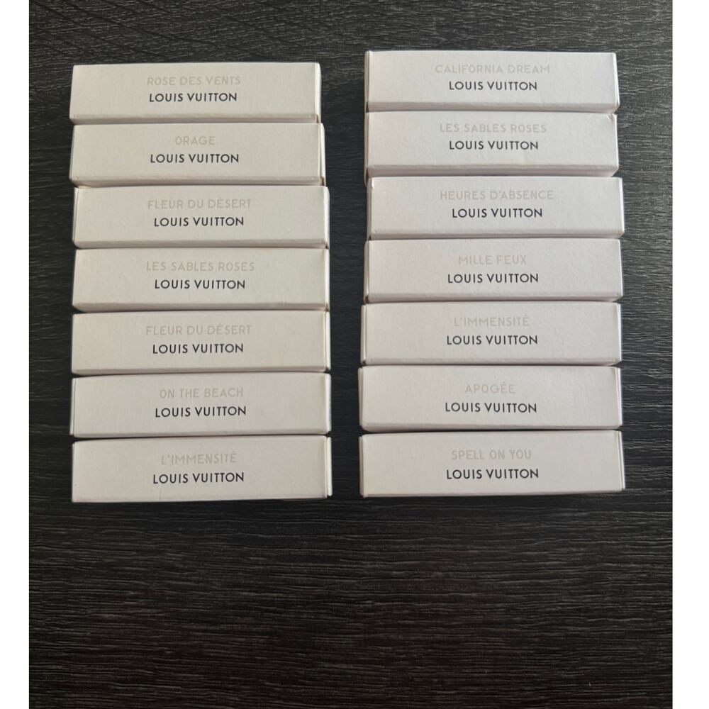 Lot‎ of 14 EMPTY Louis Vuitton Fragrance Cologne Perfume Sample Boxes - Picture 2 of 2